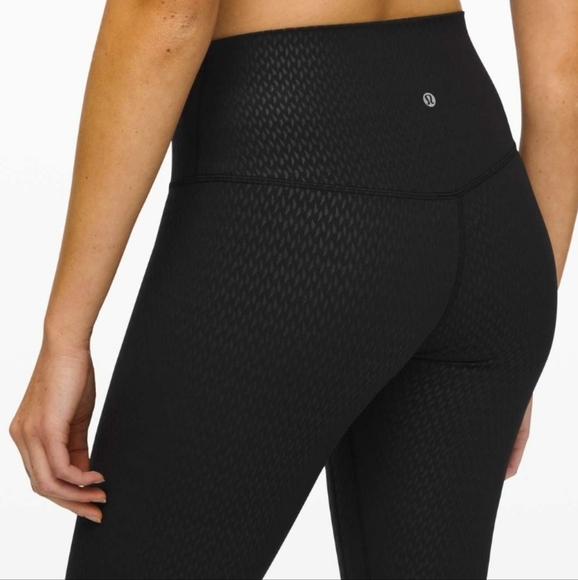 lululemon athletica Pants - Lululemon Align Pant 28" - Diverge Emboss Black